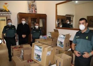 Recogida de alimentos. Guardia Civil de Aragón.