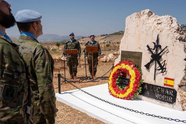 La Brigada española en Líbano recuerda a los caídos en El Khiam y al cabo Ospina