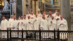 El Arzobispo Castrense preside la Misa en la Basílica Pontificia de San Juan de Letrán en Roma.