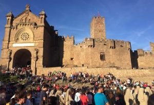 Los alumnos de las Academias del Ejército de Tierra, del Aire, de Defensa y de la Guardia Civil asisten a la Javierada 2019