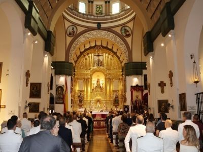 Celebración de la festividad de la Virgen del Carmen en la Parroquia Castrense de Santo Domingo de Cartagena