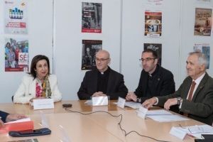 Visita de la Ministra de Defensa a los Servicios Centrales de Cáritas Castrense