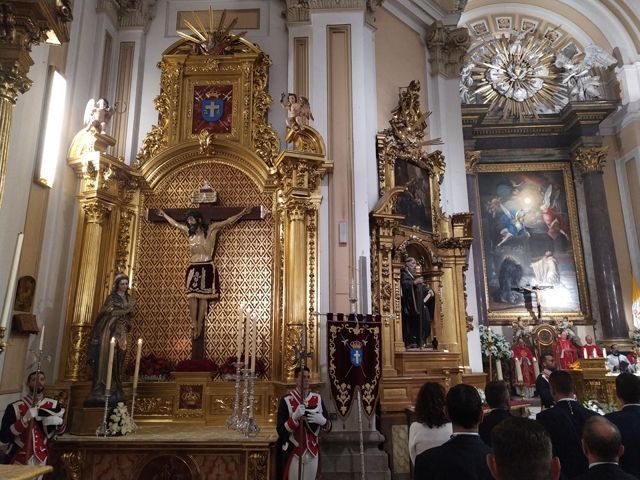 El Cristo de los Alabarderos ya tiene su retablo en la Iglesia Catedral de las Fuerzas Armadas.