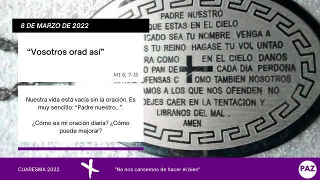 Cuaresma 8 de marzo de 2022