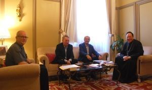 Cáritas Castrense presenta el balance económico y la memoria de actividades a Monseñor Juan del Rio