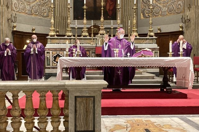El Arzobispo Castrense y el equipo de gobierno celebran en Roma el funeral por D. Juan del Río en el I Aniversario de su fallecimiento