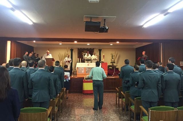 Visita pastoral del Arzobispo Castrensea la Academia de Guardias y de Suboficiales de la Guardia Civil de Baeza (Jaén)