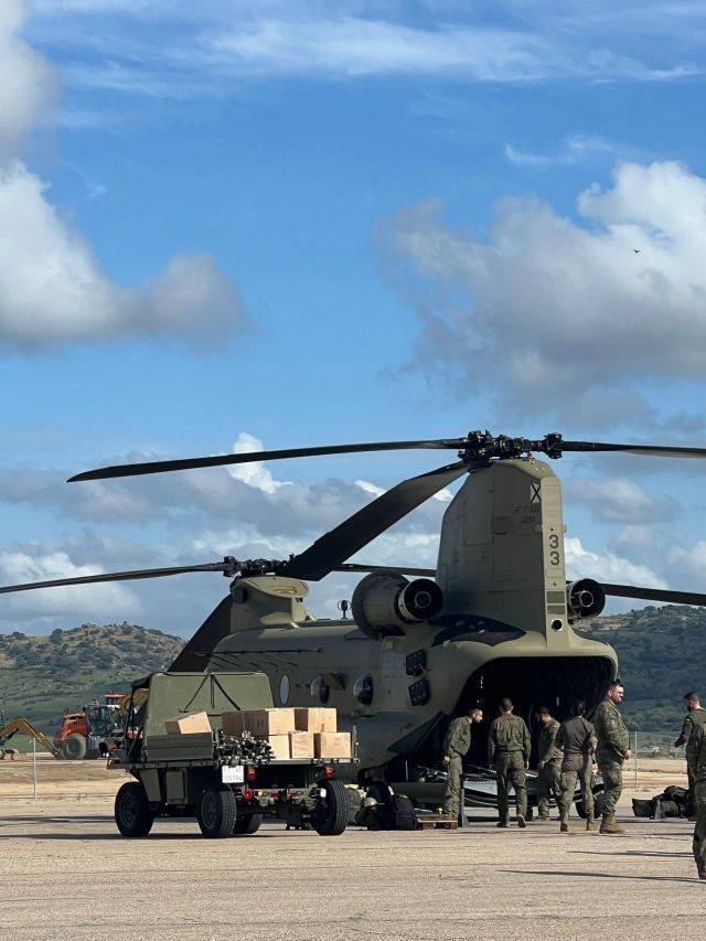 Caritas Parroquial Castrense Base Coronel Maté FAMET de Colmenar Viejo, ayuda a los damnificados por la DANA