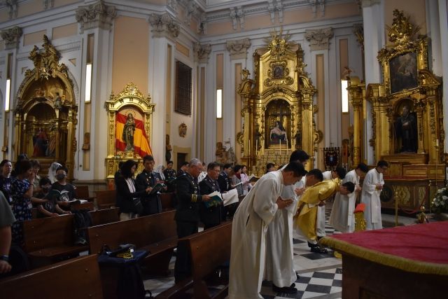 Un grupo de militares y capellanes castrenses coreanos visitan la Iglesia Catedral de las Fuerzas Armadas