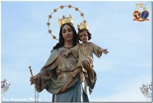 Salida procesional de María Auxiliadora de la Parroquia Castrense de San Francisco. San Fernando