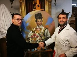 Nuevo lienzo de San Juan Bosco en la Iglesia de San Fernando de Zaragoza