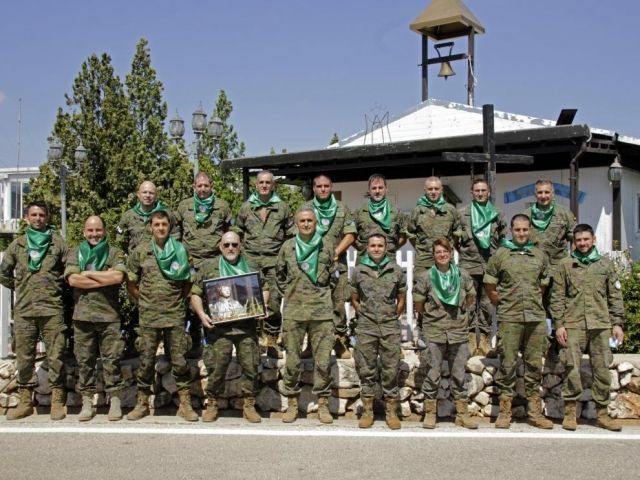 San Lorenzo también se celebra en Líbano con misa y almuerzo de la Brigada Aragón