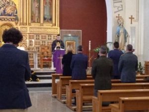 Funeral por nuestro Arzobispo D. Juan del Río en la capilla del Hospital de la Defensa de Zaragoza