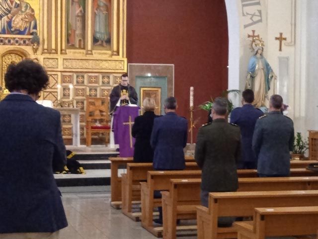 Funeral por nuestro Arzobispo D. Juan del Río en la capilla del Hospital de la Defensa de Zaragoza