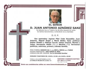 Fallece el Padre del Arzobispo Castrense