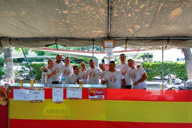 Caseta de Caritas castrense en la Jornada de puertas abiertas de la Brigada "GUADARRAMA XII"