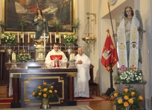 CELEBRACIÓN DE LA FESTIVIDAD DE SAN RAFAEL EN LA REAL IGLESIA PARROQUIAL CASTRENSE DE SAN FERNANDO EN ZARAGOZA