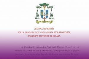 Decreto convocatoria recepción del Sagrado Orden del Diaconado