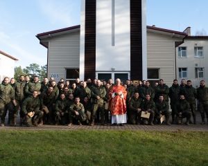 Confirmaciones en la Base Militar de Adazi. Letonia