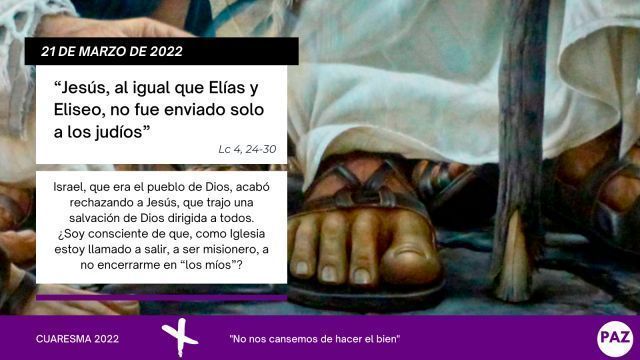 Cuaresma 21 de marzo de 2022