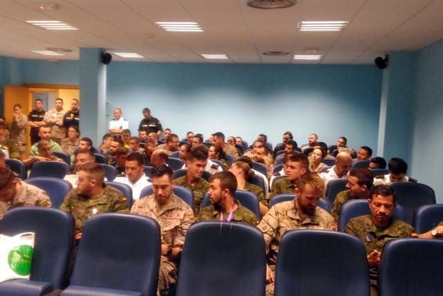 Comienzo de la convivencia preparatoria de la 59 PMI a Lourdes