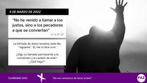 Cuaresma 5 de marzo de 2022