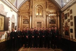 Visita de la Escuela de Tránsito de la Base Aérea de MATACAN a las Carmelitas de Peñaranda de Bracamonte