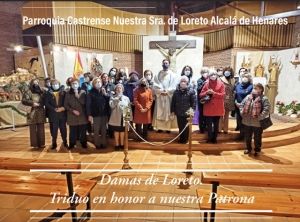 Triduo en honor a la virgen de Loreto en la Parroquia Castrense de Alcalá De Henares