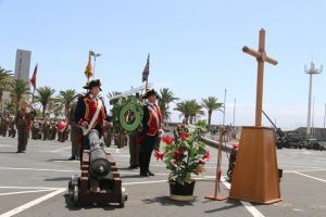 Jura de Bandera de personal civil en la isla de La Palma