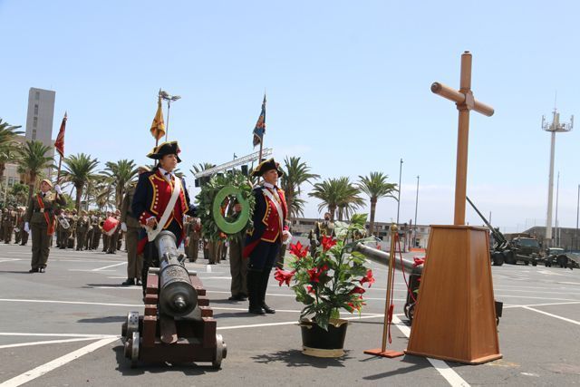 Jura de Bandera de personal civil en la isla de La Palma