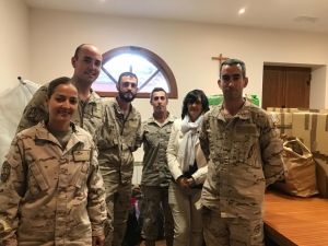 Donación de ropa de Caritas Castrense León