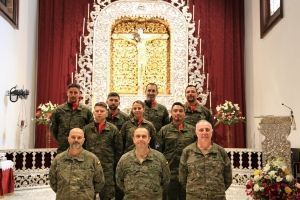 Los Artilleros de Tenerife se encomiendan a su protector el Santísimo Cristo de la Laguna